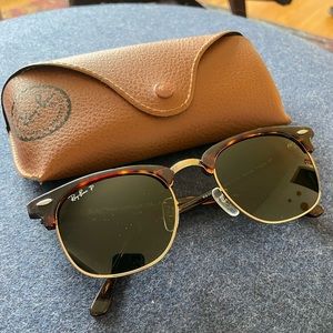 Ray-Ban Clubmaster Classic, tortoise on gold, unisex